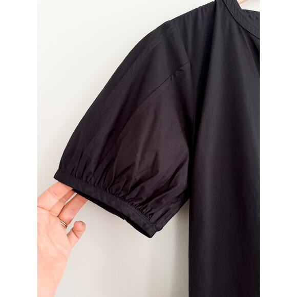 J.Crew | NWT Delilah dress in cotton poplin in Black | Sz M - Picture 4 of 13